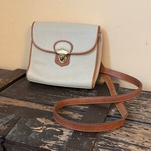 Dooney & Bourke Cream and Brown Crossbody Bag